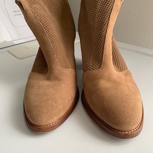 Aquataiia brand light suede women's short bootie